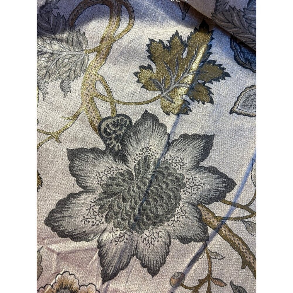 Vintage Floral Fabric By Waverly An Authentic Screen Print 57" Width